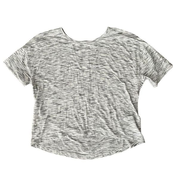 lululemon athletica Tops - Lululemon Women’s SS Top Gray White Size 8